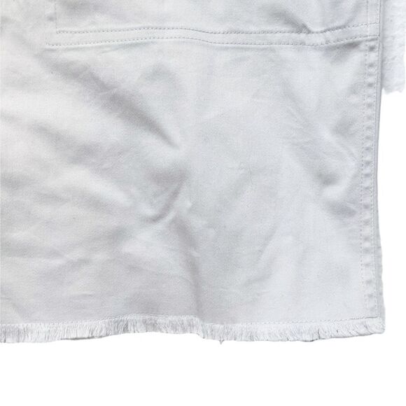 LILLI SUCRE Minimalist Fringe Hem Pocket Sheath Dress M - Picture 3 of 7